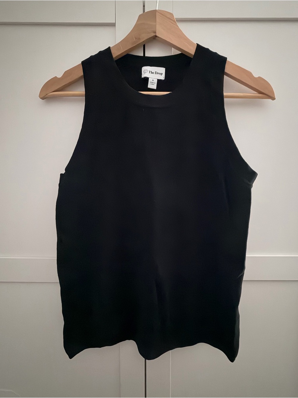 Women's Black Crewneck Tank Top